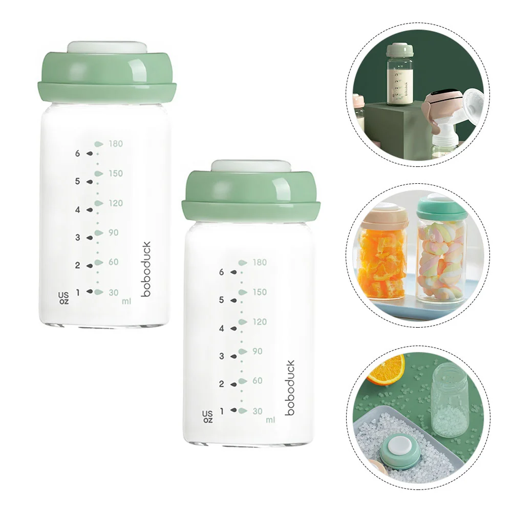 

2pcs Breast Storage Bottles Wide Caliber Breast Storage Bottles