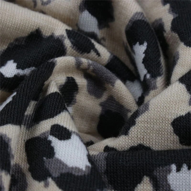 

Sexy Ladies Bodycon Dress Women Autumn Winter O Neck Full Sleeve High Waist Leopard Hip Dress For Women 2021 New Fashion