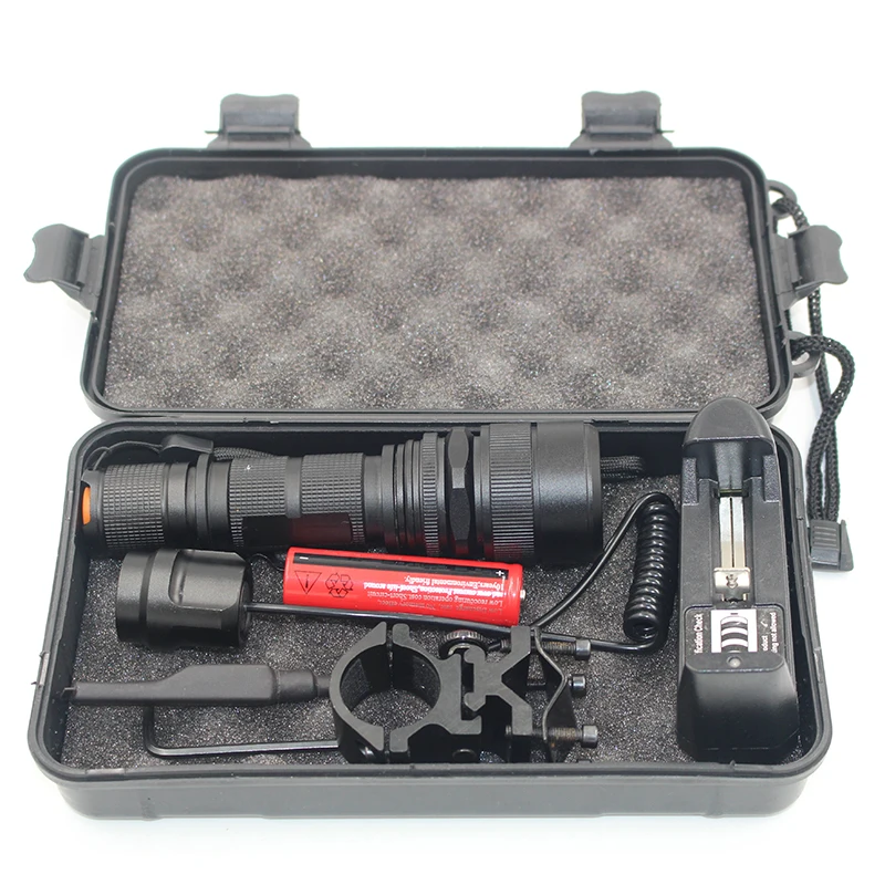 Litwod z30 USB Перезаряжаемый светодиодный фонарик тактический с зумом U3 5000Lm