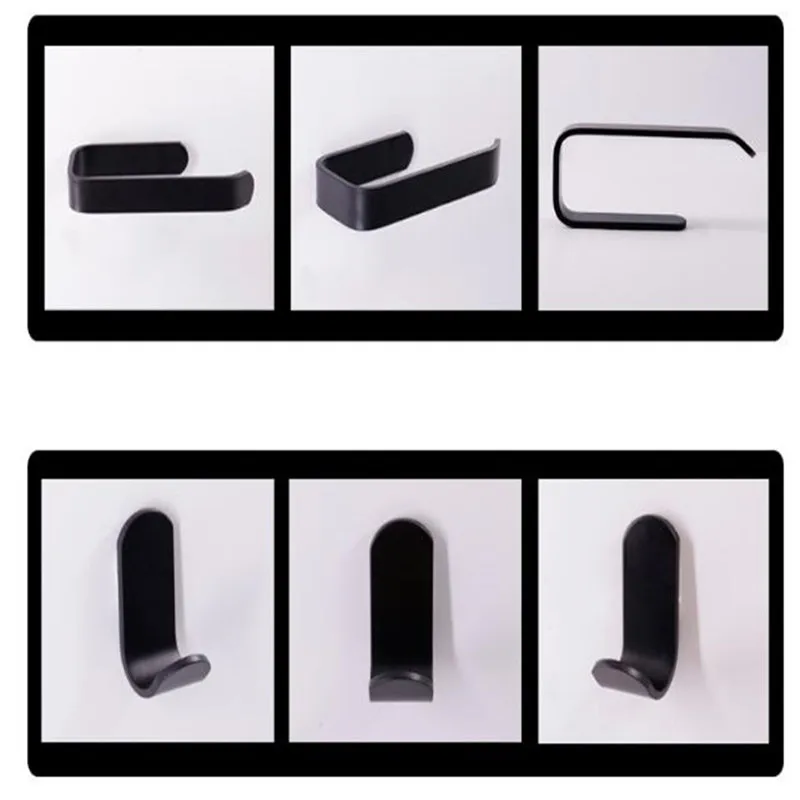 Аксессуары для ванной комнаты черная вешалка полотенец крючок держатель бумаги