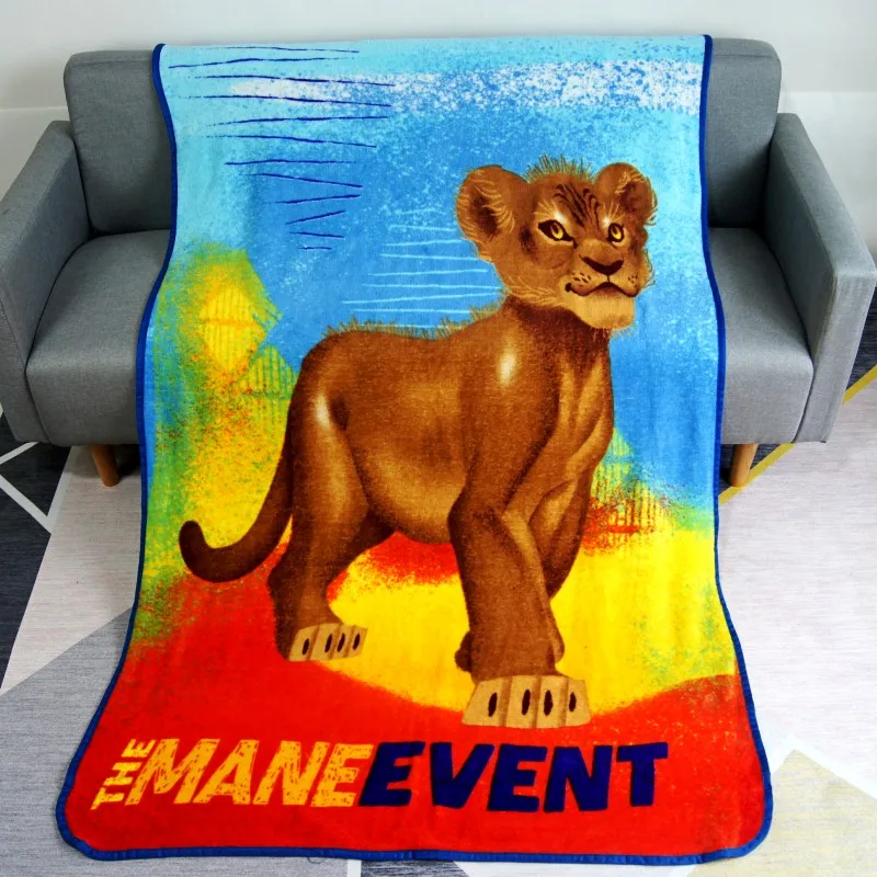 Одеяло с мультяшным изображением голубого льва Кинг Simba Nala 117x152 см летняя накидка