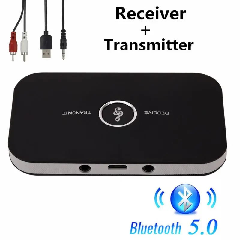 Bluetooth-совместимый аудиоприемник 5 0 3 мм AUX USB стерео музыкальный адаптер Dongle для ПК