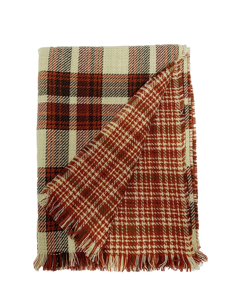 

2021 new scarf Imitation cashmere scarf women's double face warm big brand shawl in winter