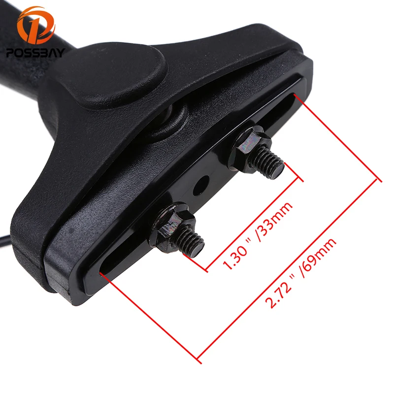 Черные мотоциклетные зеркала POSSBAY с лампой указателя поворота для мотоцикла Honda