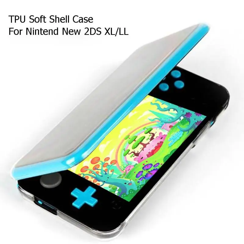 

Мягкий прозрачный защитный чехол для геймпада из ТПУ для Nintendo New 2DS XL LL