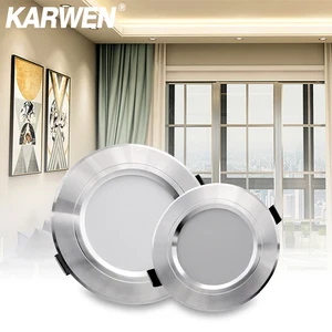 Светодиодный светильник KARWEN, потолочный светильник с серебряным корпусом, 220 В, 230 В, 240 в, 5 Вт, 9 Вт, 12 Вт, 15 Вт, 18 Вт