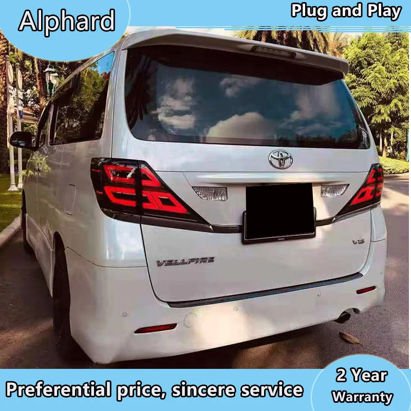Автомобильный Стайлинг задний фонарь для Alphard светодиодный 2007 2013 Vellfire светильник