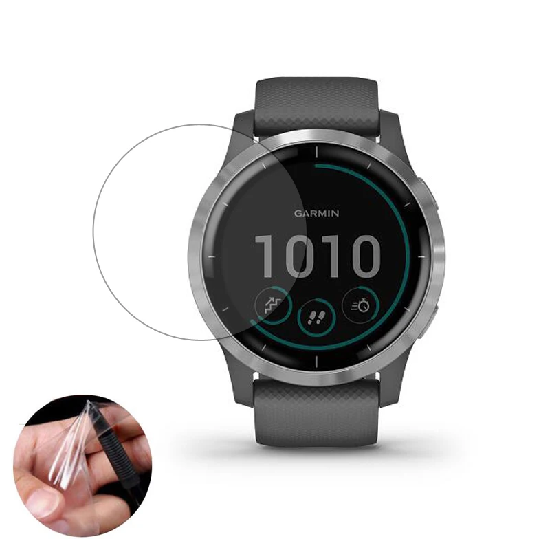 

5x Soft Clear Protective Film Guard For Garmin Vivoactive 4/4S GarminActive S Watch Vivoactive4 Screen Protector Cover (No Glass