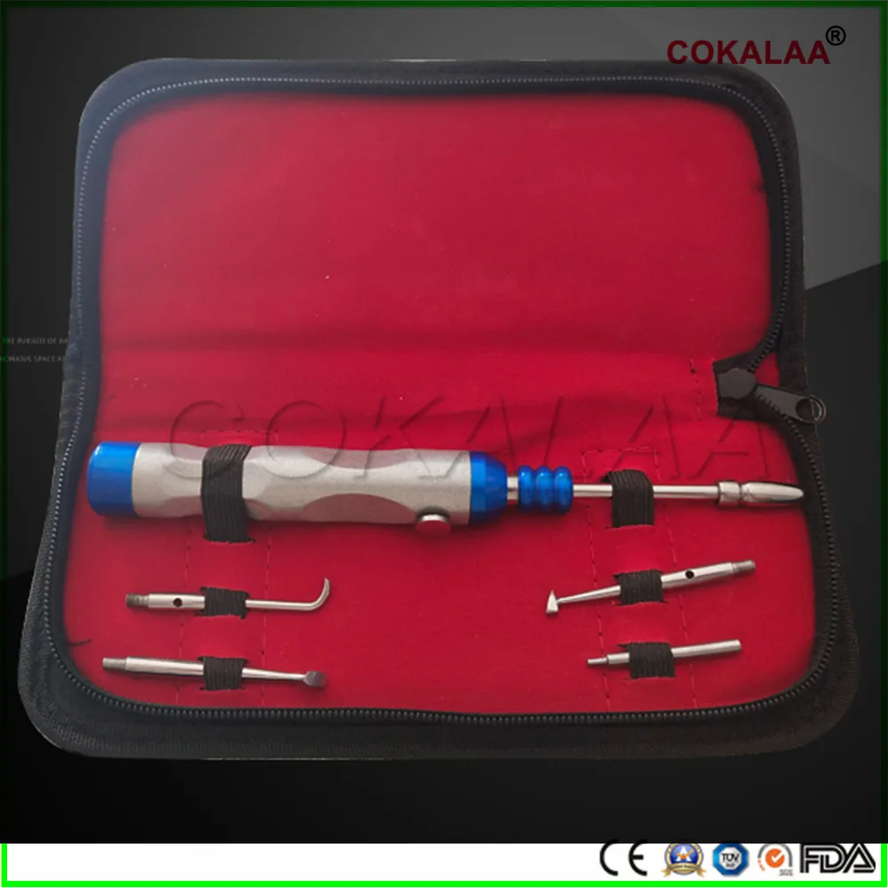 1 Набор инструментов для снятия коронок из нержавеющей стали с регулируемой автоматической функцией на 4 уровня для стоматологической лаборатории.