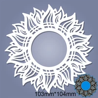 cutting dies sunflower metal and stamps stencil for diy scrapbooking photo album embossing paper card 103104mm