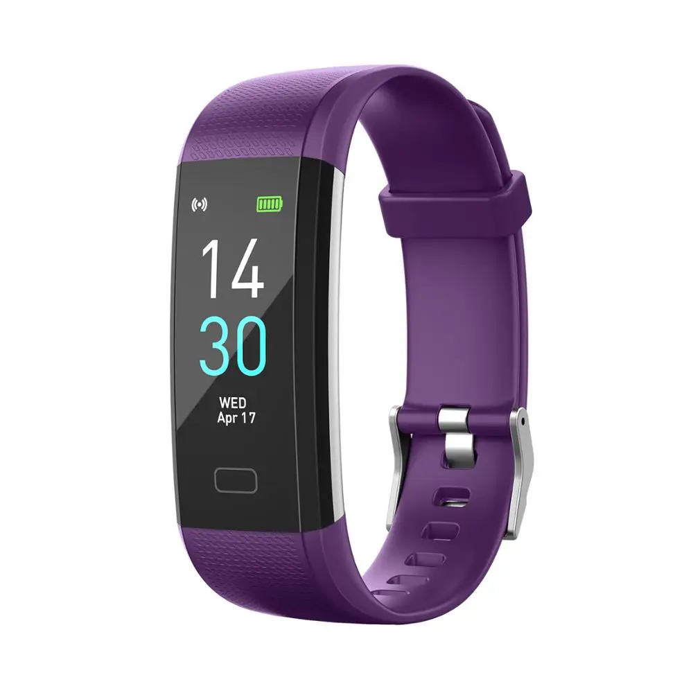 S5 Runmifit спортивный умный браслет с контролем сердечного ритма шаг расчет калорий браслет IP68 Водонепроницаемые умные часы - Цвет: Фиолетовый