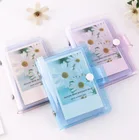 Глянцевый прозрачный Фотоальбом Polaroid, 3-дюймовый мини-альбом с блестками желейного цвета, фотокарточка, держатель для карт Instax, чехол для мгновенных фотографий