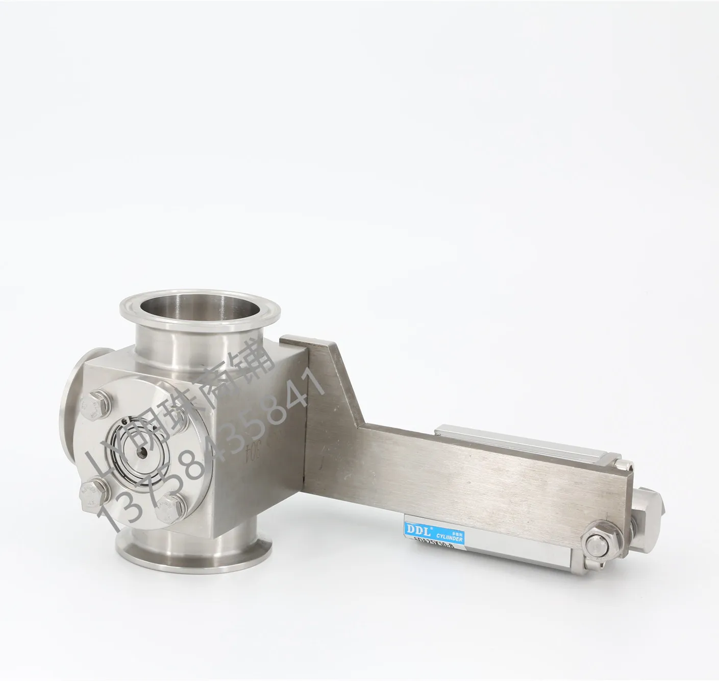 V&aacute;lvula rotativa, m&aacute;quina de llenado de t-juntion, pasta de llenado l&iacute;quida, v&aacute;lvula rotativa de acero inoxidable 304-1