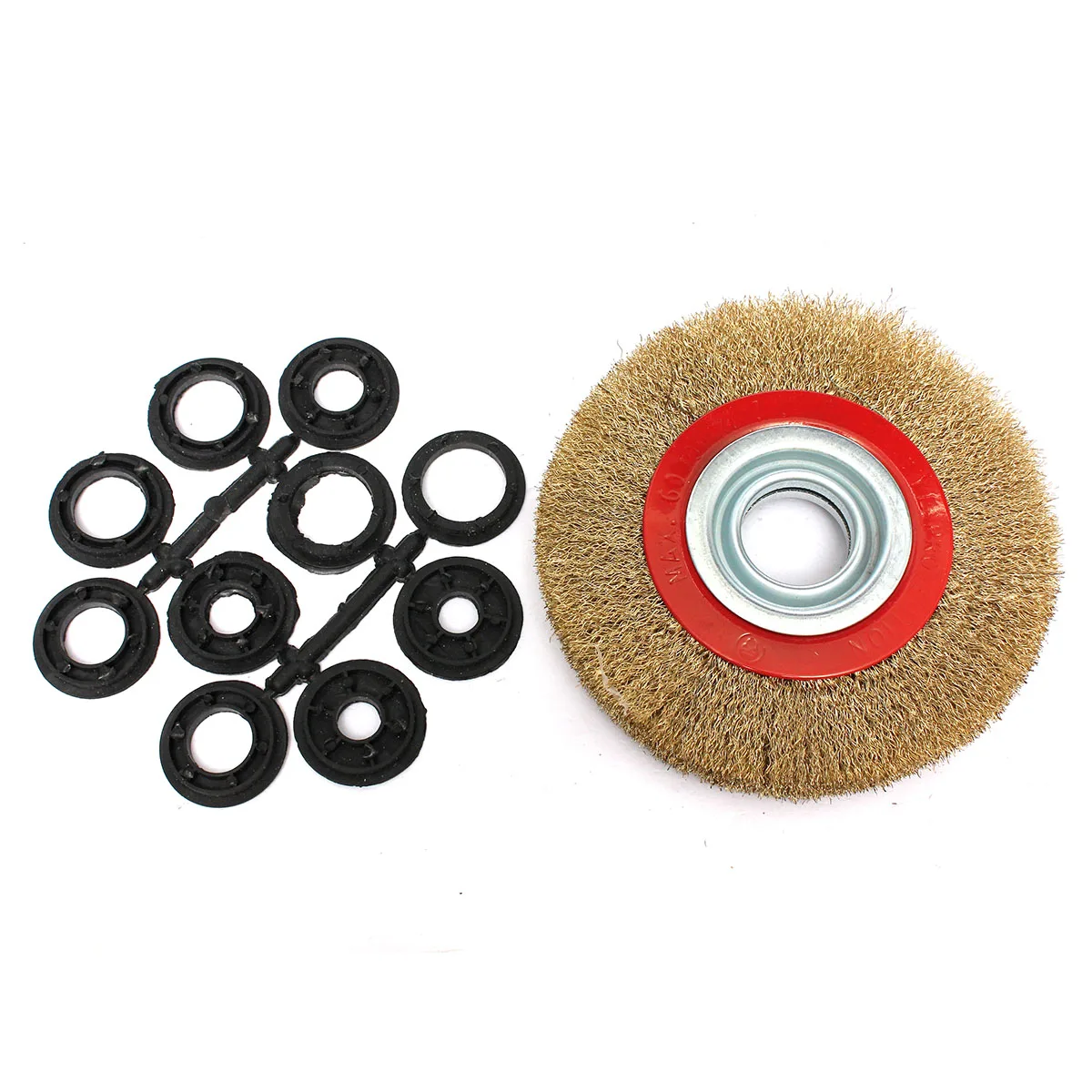 

Wire Brush 150mm Wire Wheels Round Brass Plated Steel Stainless Wire Brush Wheel For Bench Grinder Deburring 6"