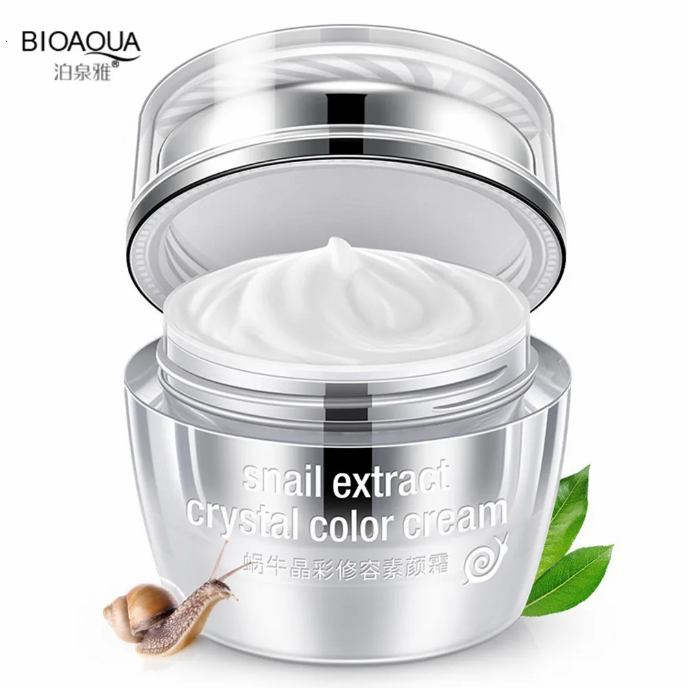 Bioaqua улиточный крем для лица от прыщей увлажняющий против морщин отбеливающий