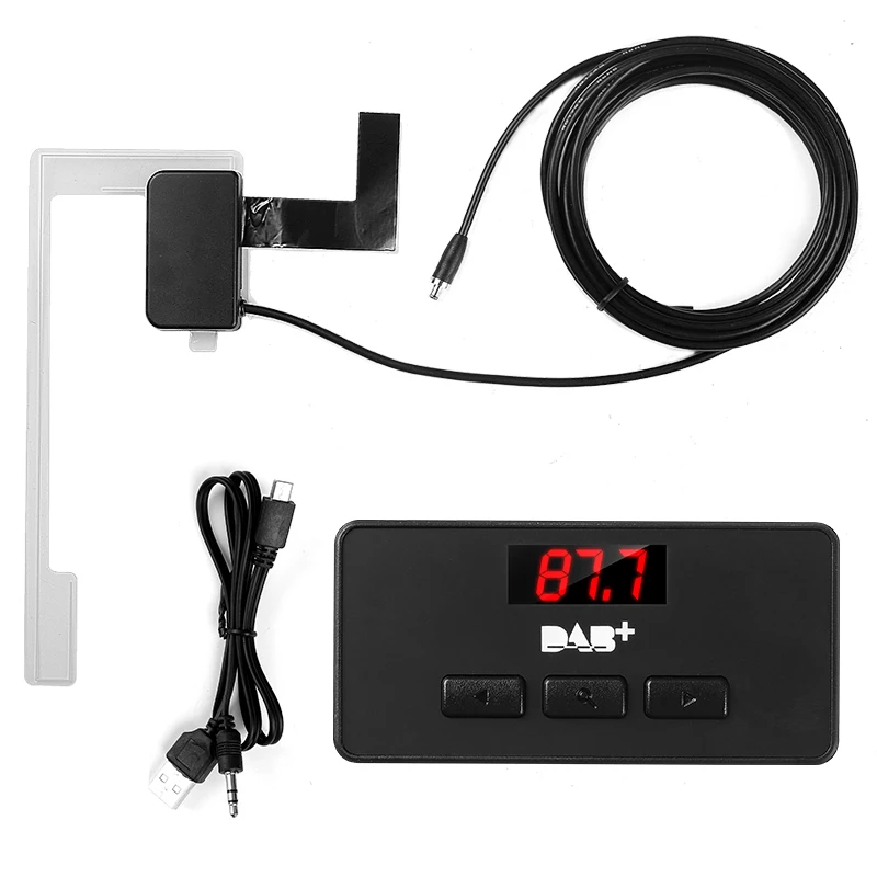 Автомобильный радиоприемник Mini Digital DAB/DAB + FM тюнер приемник светодиодный дисплей