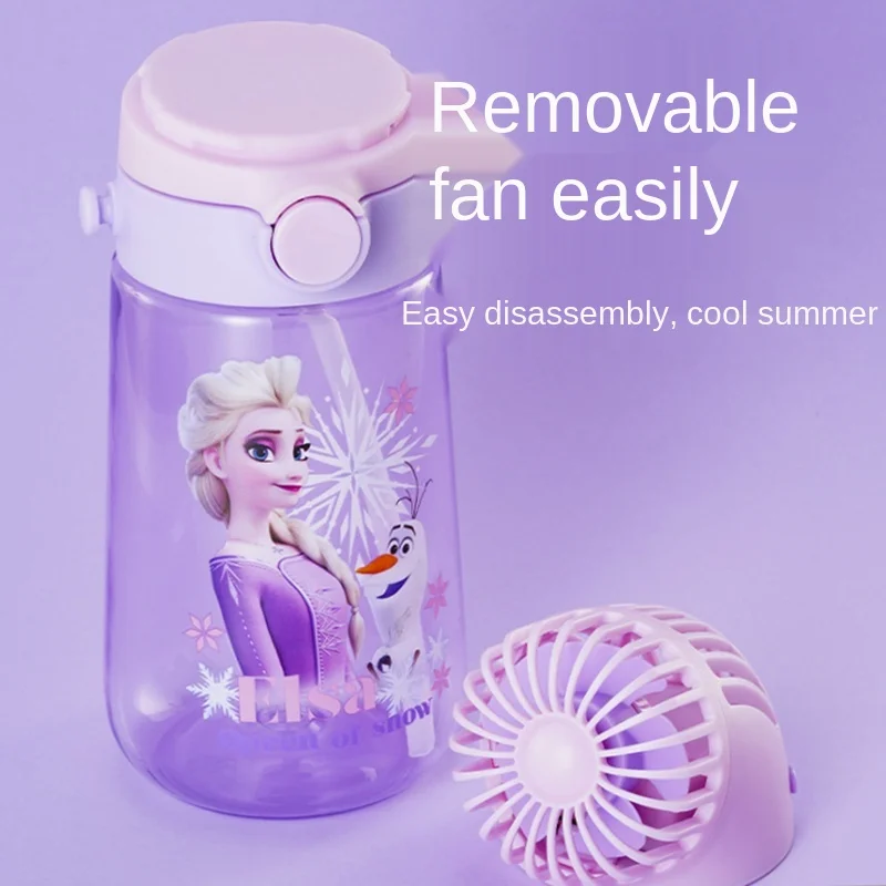 

Disney Children Fan Water Cup Summer Cute Large Capacity Good-looking Plastic Summer Kettle Dinosaur Cup with Straw