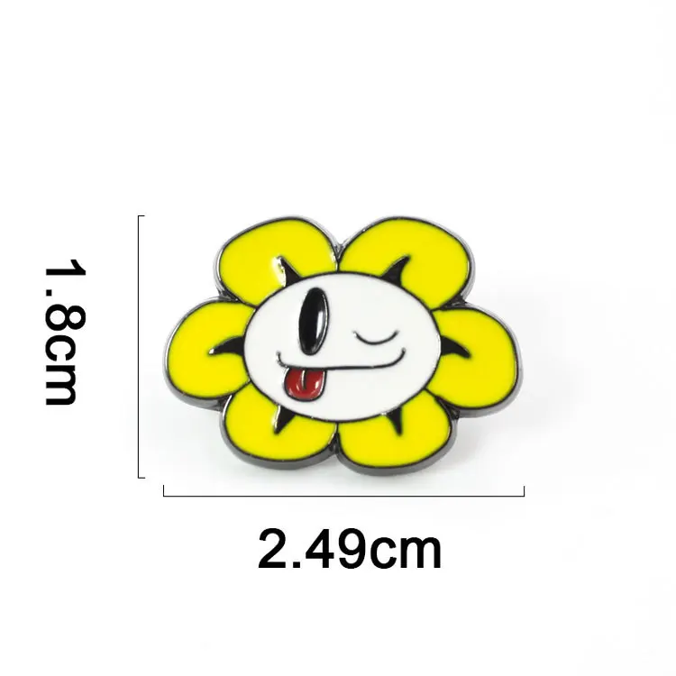 Игра Undertale брошь Frisk Toriel Sans Chara Flowey милый забавный мультфильм металлические броши модная новинка персонализированные ювелирные изделия подарок