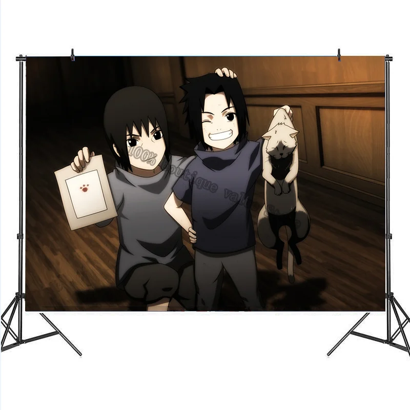 Декоративный тканевый фон для фотосъемки с изображением Наруто на день