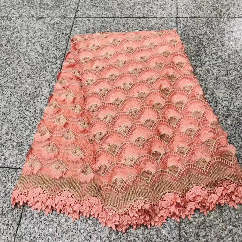 Высококачественная модная нигерийская кружевная ткань высокого качества