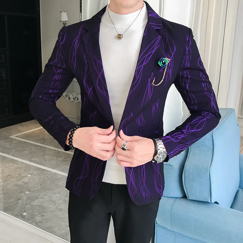 Осень 2020 новый костюм с принтом мужской культ нравственность модный красивый