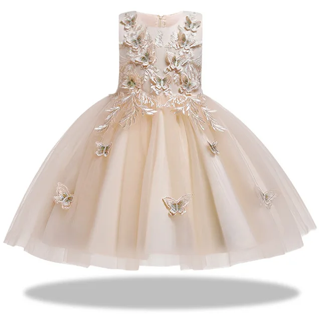 Новинка Платье с цветочным узором для девочек платье принцессы вечерние фон