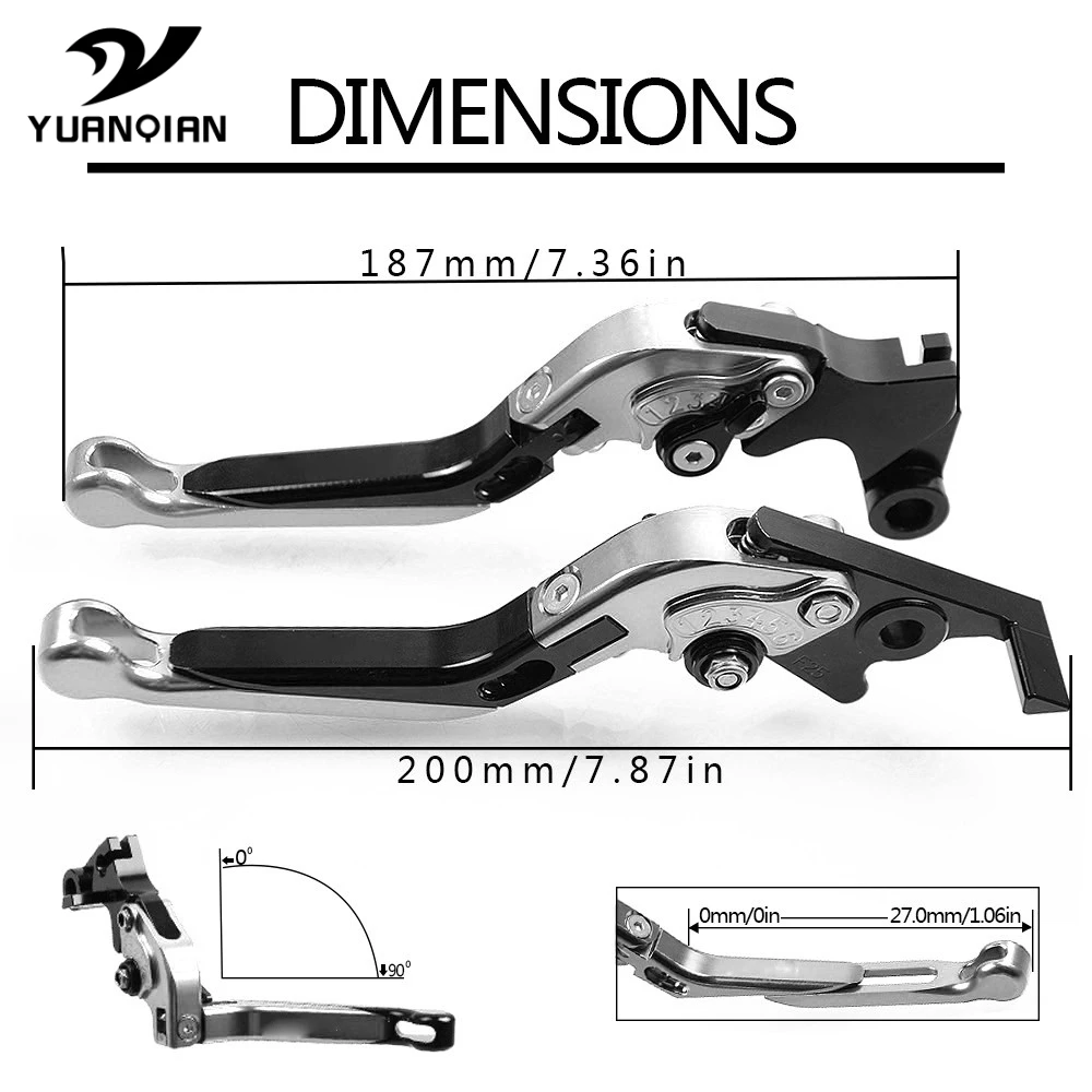Motorcycle Extendable Adjustable Folding Brake Clutch Levers For YAHAMA XMAX 125 250 400 X-MAX  X MAX125 250 400 2017 2018 2019 images - 6