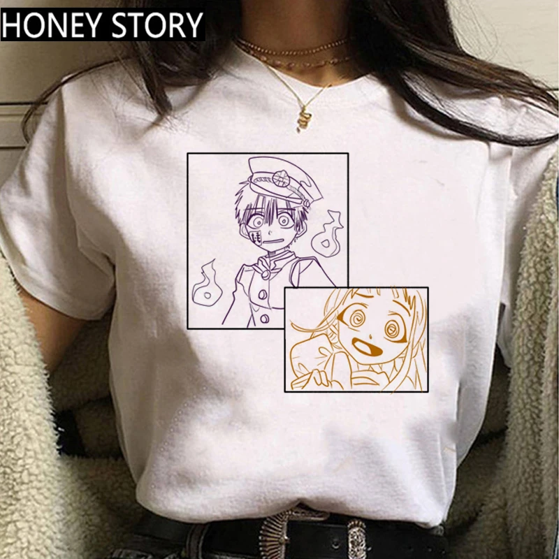 

Unisex Shaman King Graphic Tees Kawaii Japanese Anime Toilet Bound Hanako Kun T Shirt Women Funny Cartoon Inuyasha Tshirt