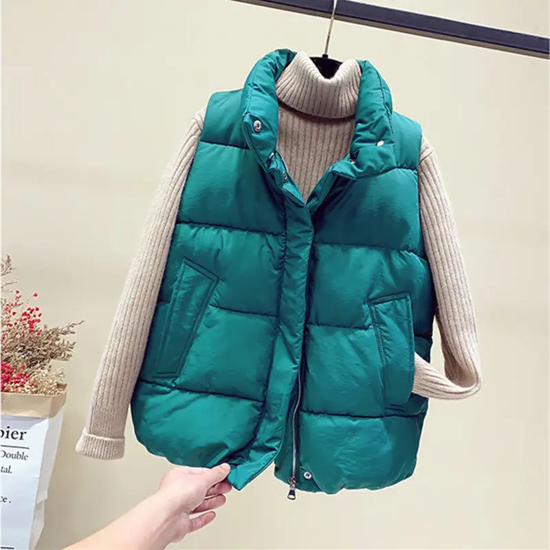 

Fattening plus size waistcoat women's short autumn winter 2020 new shoulder coat fat mm200kg vest