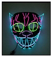 

Halloween LED glowing mask Carnival party party skull horror glowing props