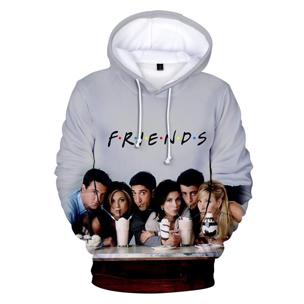 

Creative American Comedy TV Friends Hoodies Men's 2019 Autumn Winter Funny Men/Women Sweatshirts TV Friends 3D Clothing