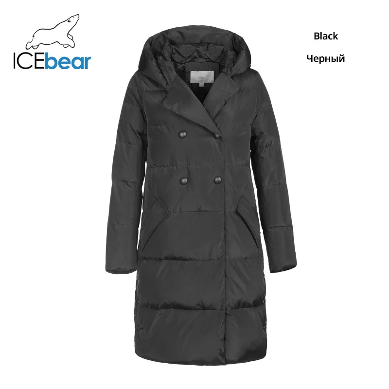9010 ICEbear Новинка зимний женский пуховик высококачественное теплое Женское пальто Брендовая женская одежда D4YY83015Y - Цвет: 9010