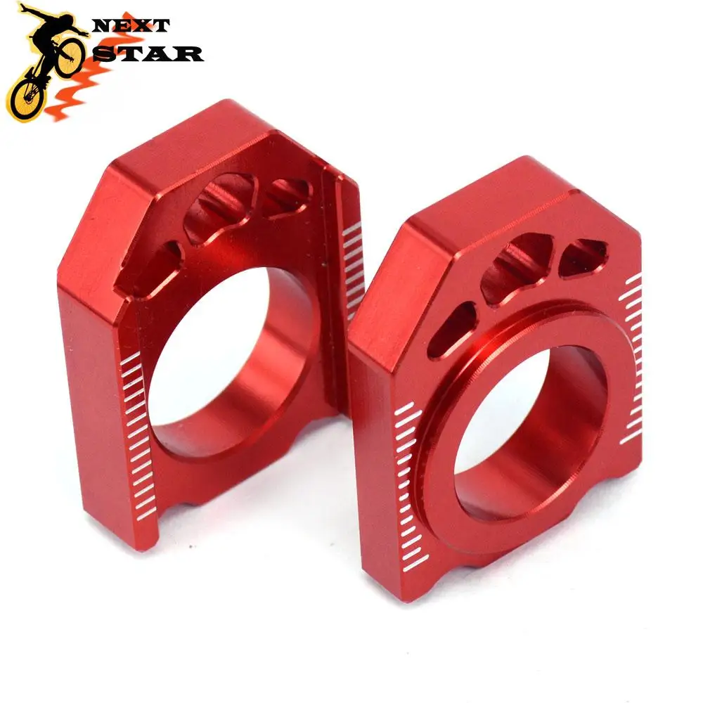 Красный блок регулятора задней цепи CNC для HONDA CR125R CR250R CR 125 250 CRF250R CRF250X CRF450R CRF450X CRF450RX