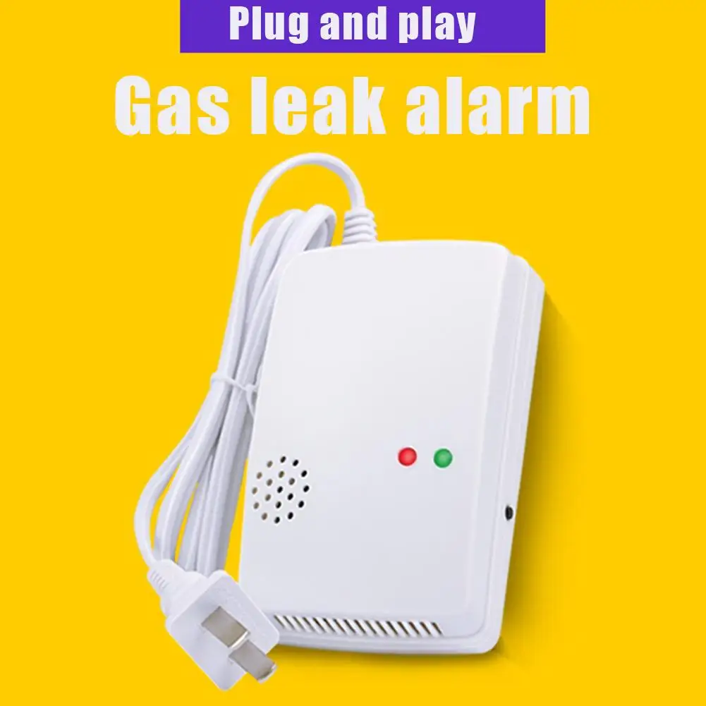 

AT-300 Natural Gas Detector Alarm Home Security Sensitive Gas Detector Sensor Relative Humidity Less Than 90% RH White