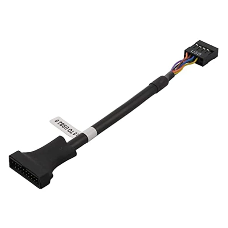 

USB 3.0 to USB 2.0 Adapter 20 Pin Male USB Header Convert to 9 Pin Female USB 2.0 Cable Header 12cm