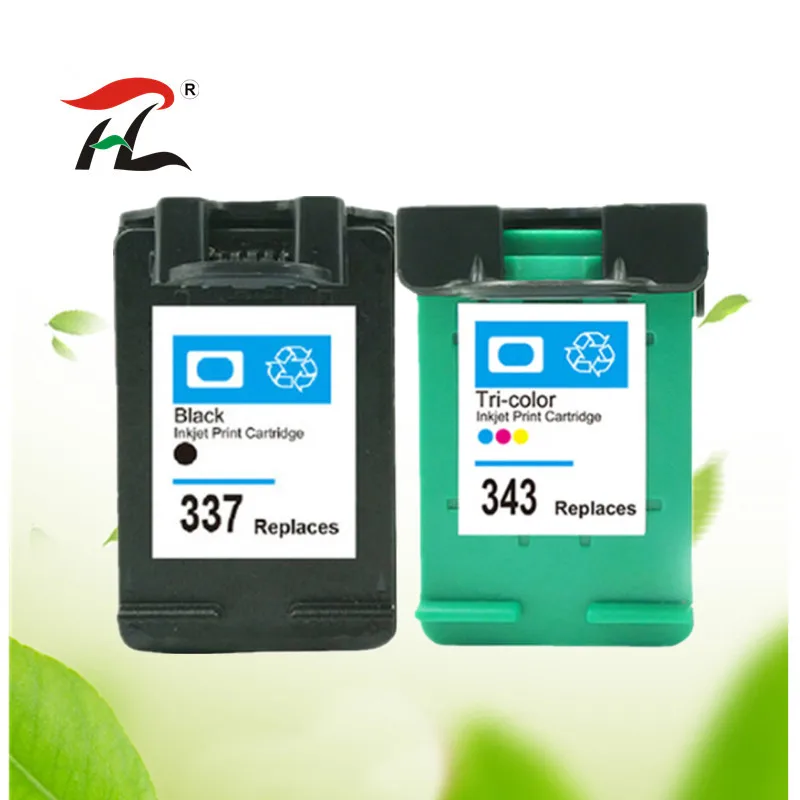 Сменный чернильный картридж 337XL 343XL для принтера hp 337 343 Photosmart 2575 8050 C4180 D5160 Deskjet 6940