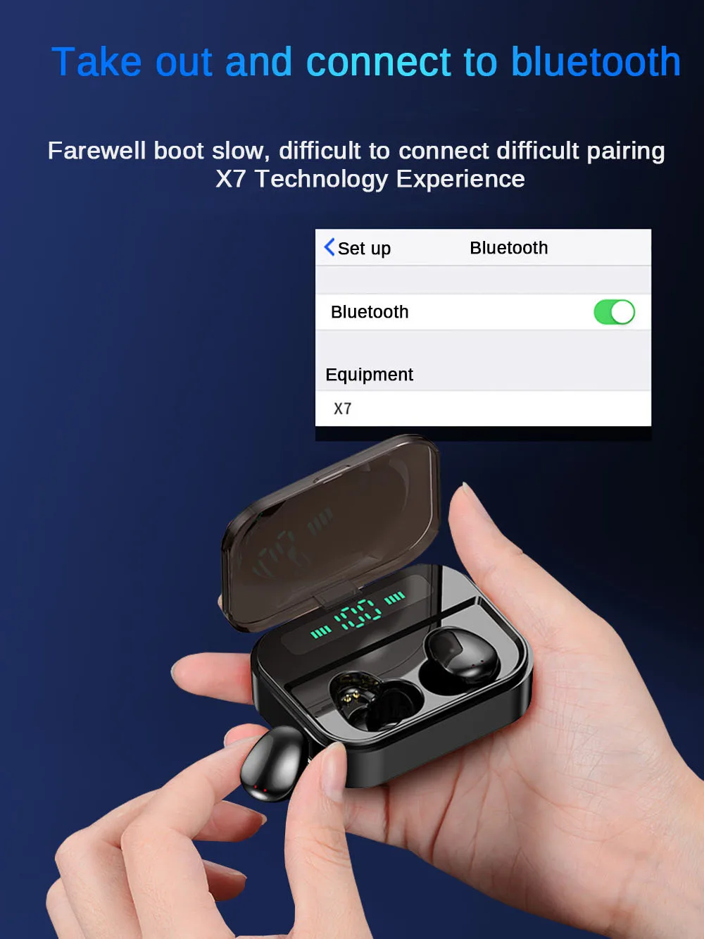 TWS Bluetooth 5,0 наушники IP7 беспроводные наушники 6D стерео HiFi беспроводные наушники игровая гарнитура с микрофоном 2200 мАч наушник