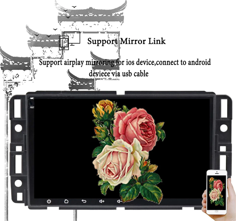 Автомобильный мультимедийный плеер DSP IPS 4G 2din Android 10 0 для GMC Yukon Silverado Sierra GPS dvd Радио