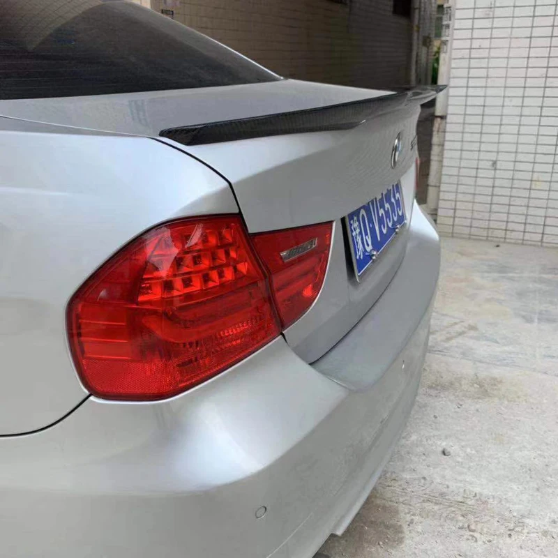 Стильный спойлер M4 для заднего багажника из углеродного волокна подходит BMW E90 318i