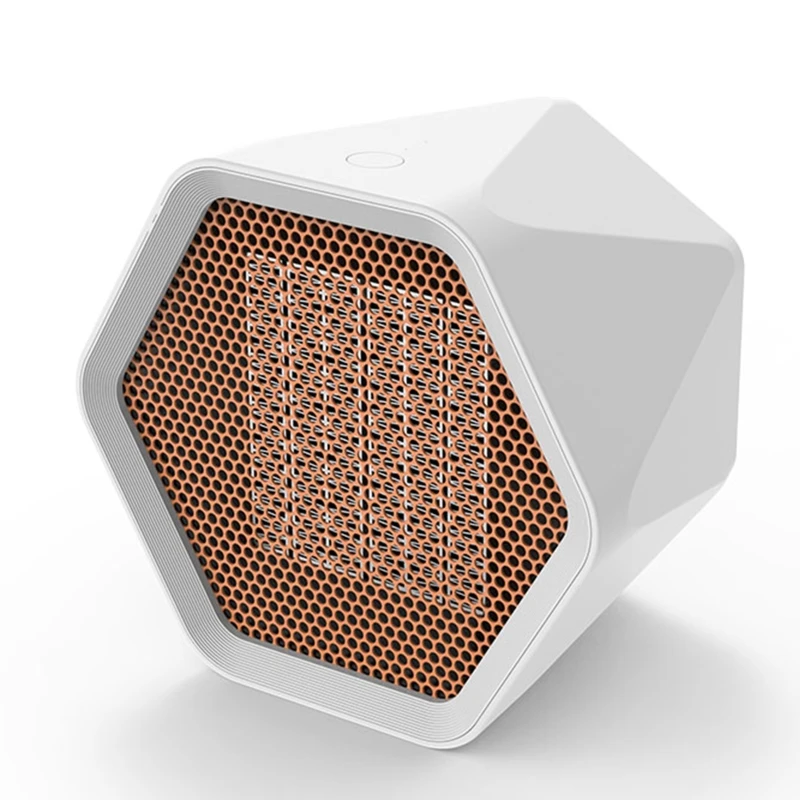

600/1000W Mini Electric Heater Temperature Control Hexagonal Desktop Heating Warmer Air Fan Home Office