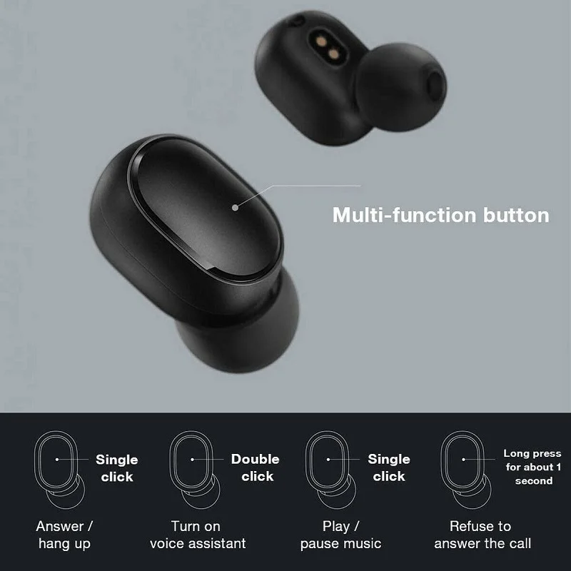 TWS стереонаушники Redmi Airdots 2 с микрофоном 20 шт./лот|Наушники и гарнитуры| |