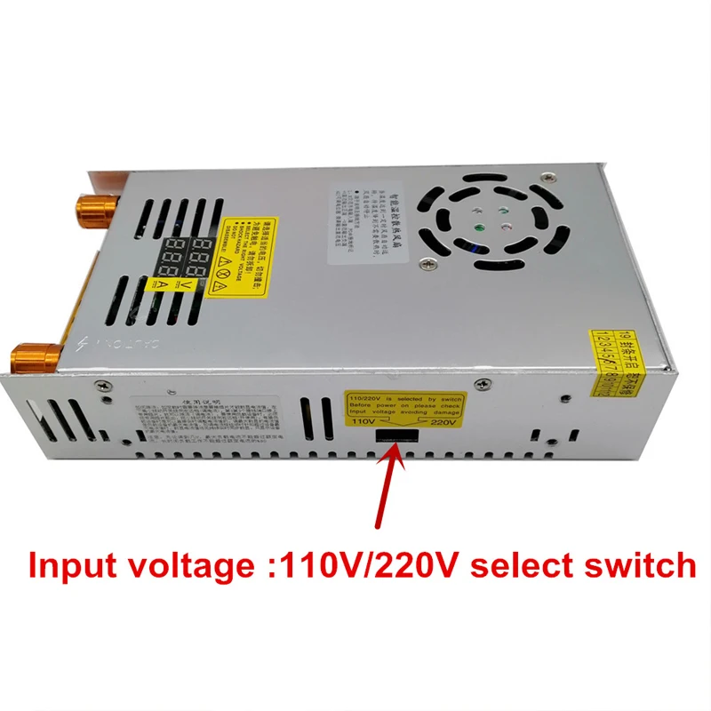 480W switching power supply 12V 24V 36V 48V 60V 80v 110V 220v 96V 144V With Digital Display Power Supply CC/CV adjustable | Электроника