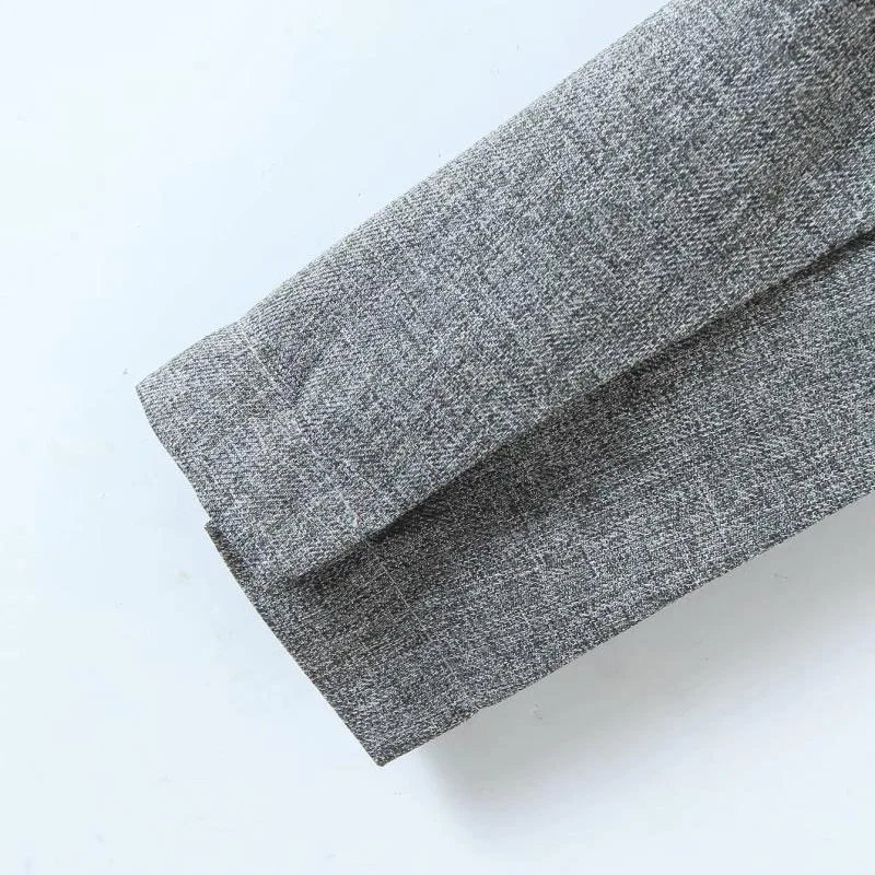 

SeeBeautiful Contrast Color Loose Blazer Coat Notched Collar Long Sleeve One Button Simple New Fashion 2021 Spring Women M981