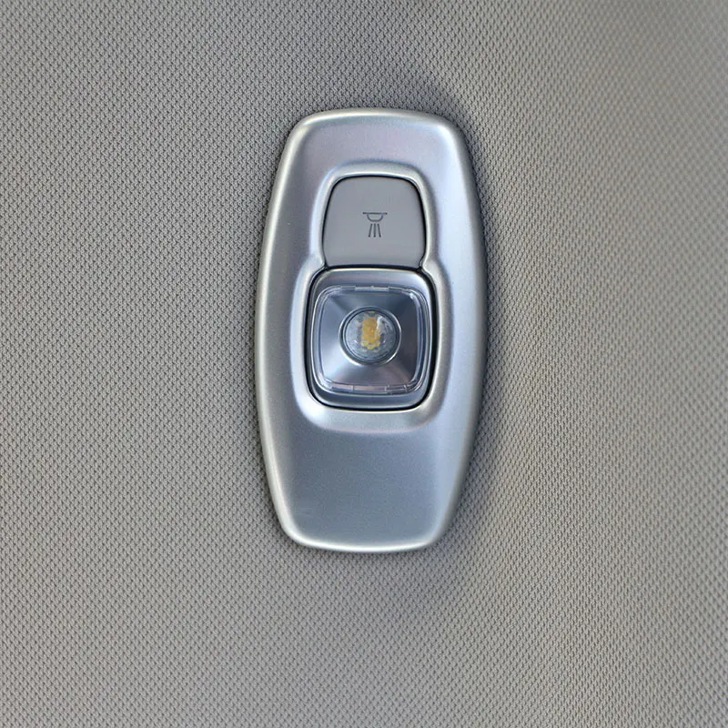 

1 пара хромированных ламп для чтения на внутренней крыше автомобиля, наклейка для лампы для чтения для Renault Koleos 2017 2018, аксессуары