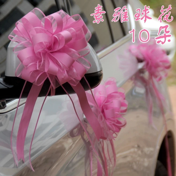 Белые/Серебристые/розовые очень большие снежные пряжи 10 шт. бант лента для