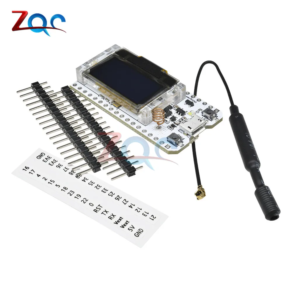 868 МГц 915 SX1276 ESP32 LoRa 0 96 дюйма синий OLED дисплей Bluetooth WiFi комплект модуль IOT макетная