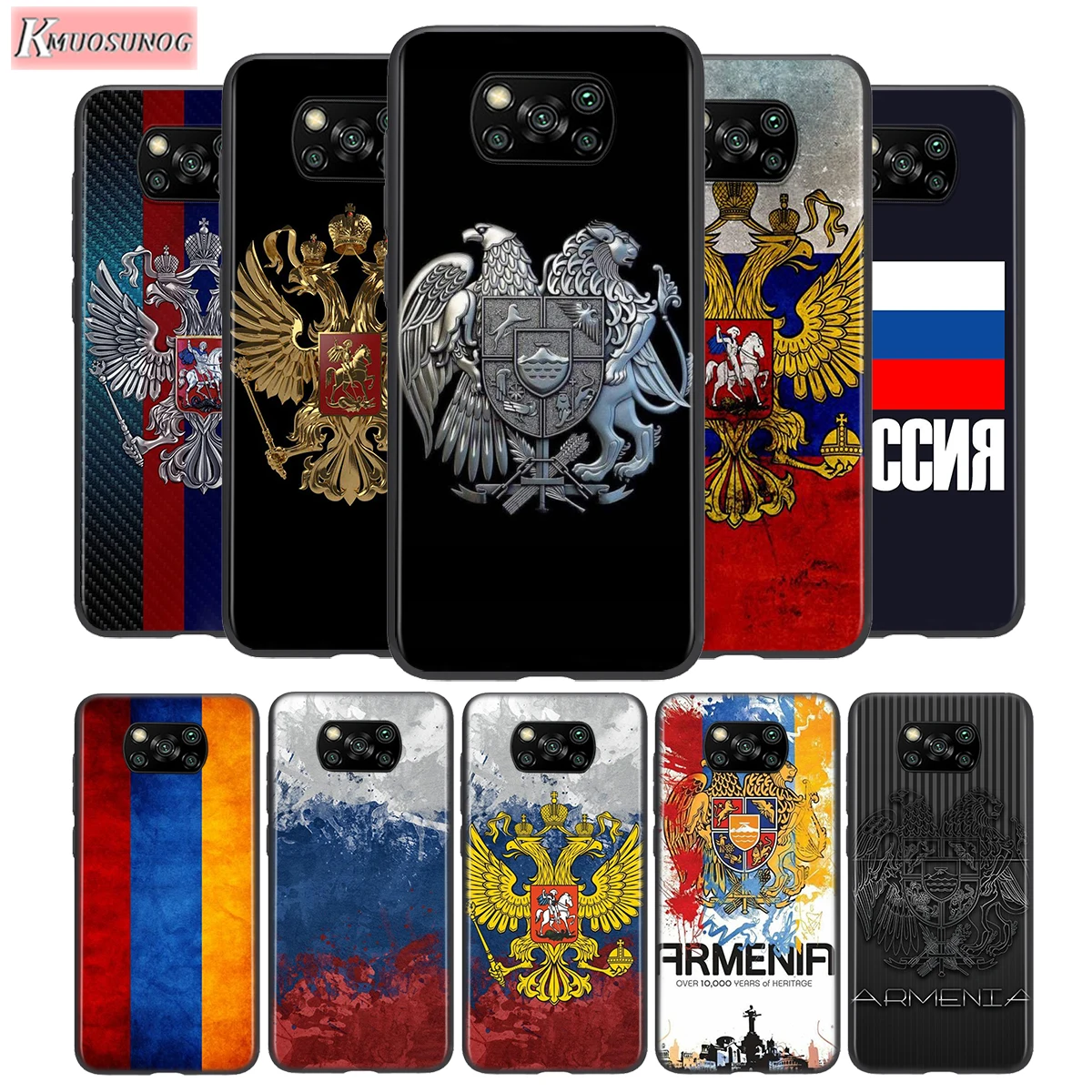 Чехол с российским флагом для телефона Xiaomi POCO C3 F1 F2 X2 X3 M2 M3 NFC Pro Mi 5 6 Mix 3 10T A2 lite Note