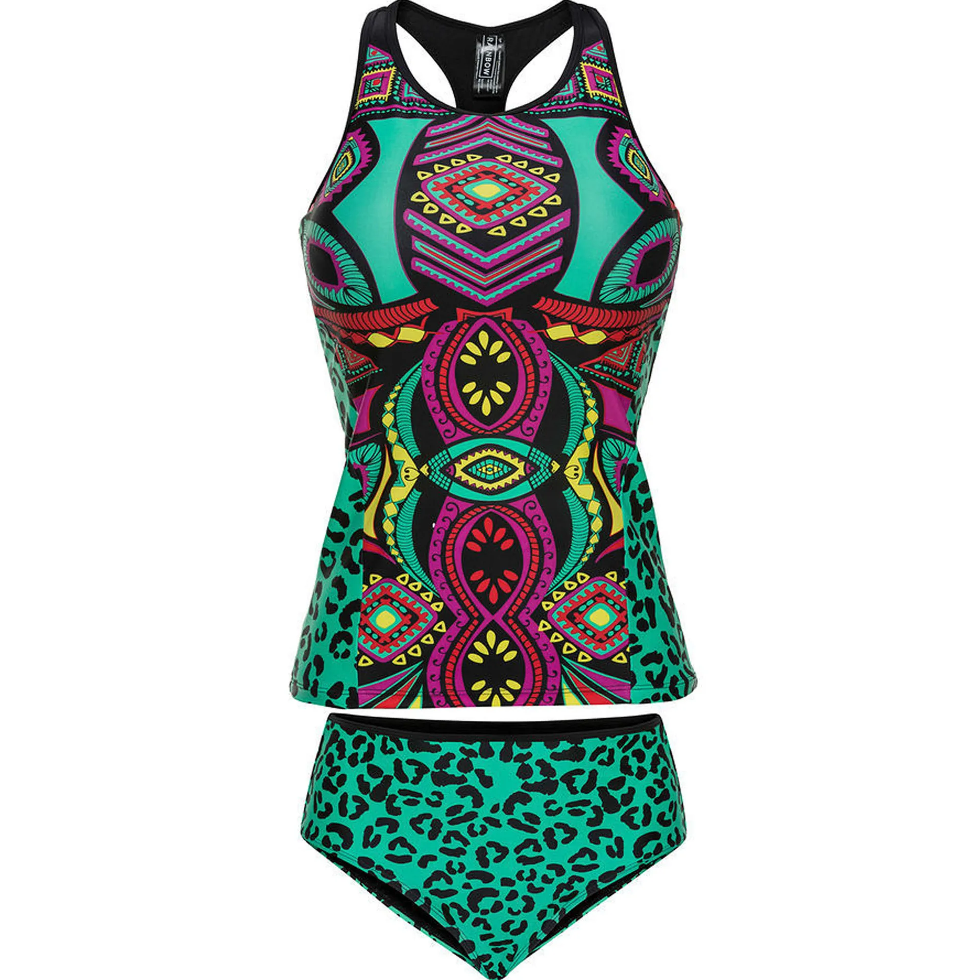 

New Bikini Split Leopard Print Retro Swimsuit