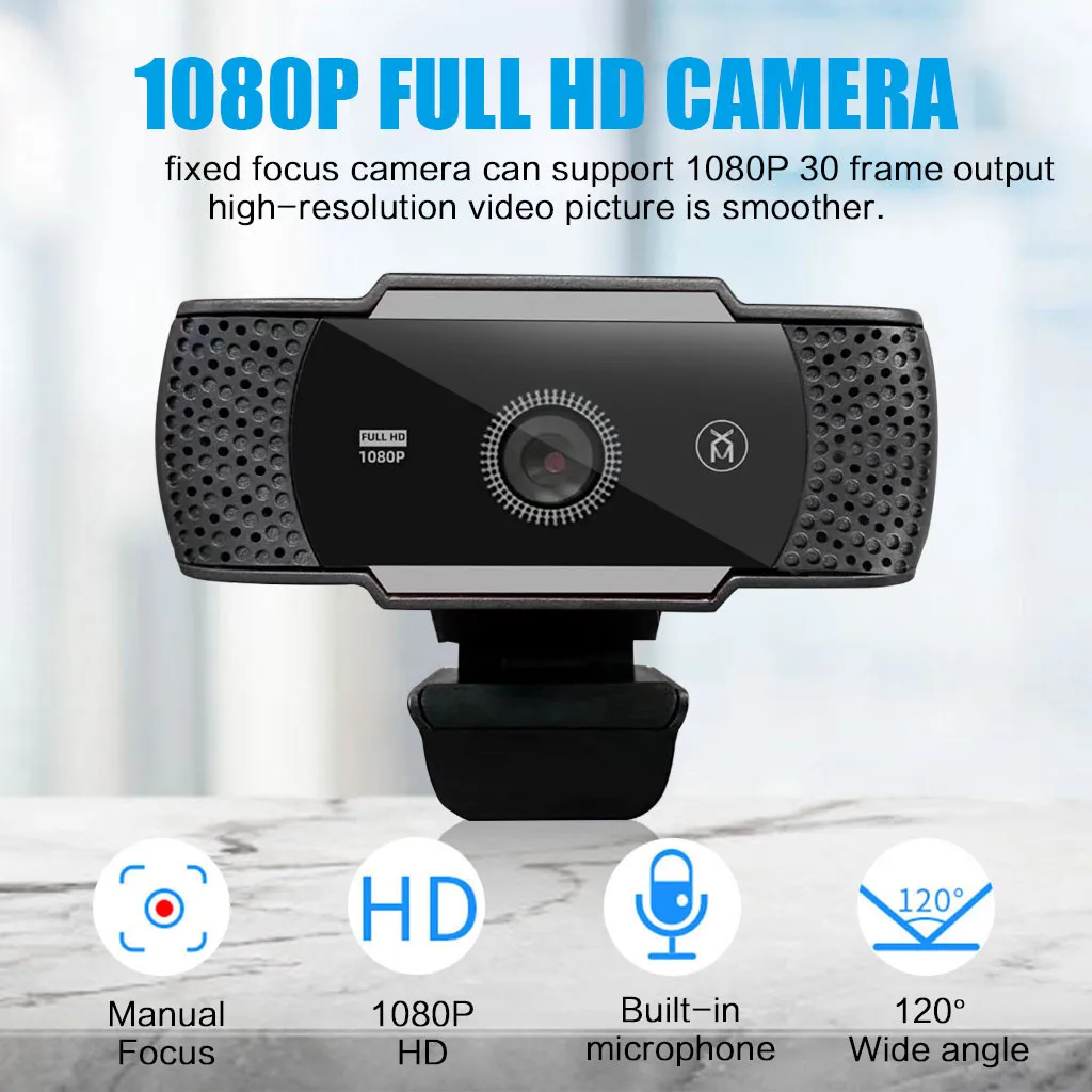 Full HD 1080P модная веб камера с высоким разрешением для видеозвонков и онлайн