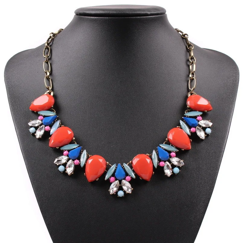 Новое Брендовое дизайнерское модное ожерелье с кристаллами для женщин ювелирные